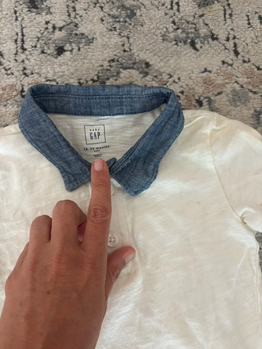 Baby GAP Plaid Collared Onesies in Green & Blue Tones